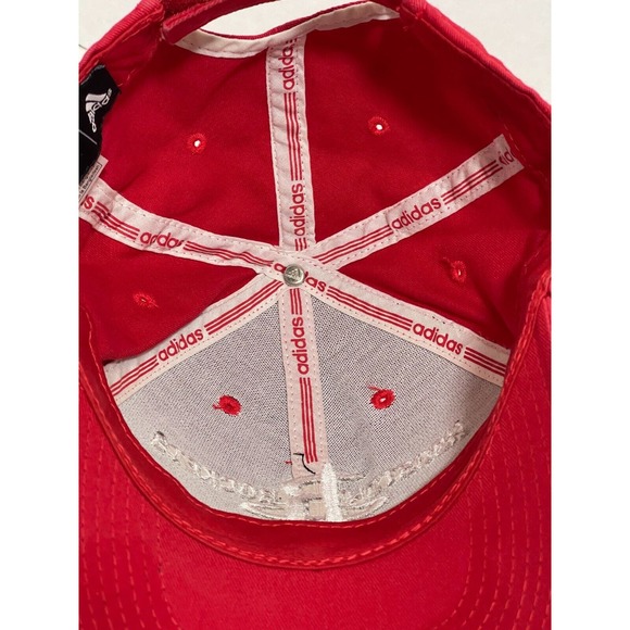 Adidas NBA Houston Rockets Hat/Cap Red Adjustable Strap - Picture 9 of 12